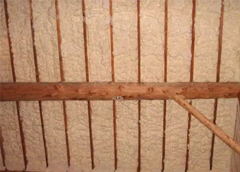 spray foam in house walls