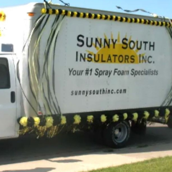 Sunny South Inc. truck decorated for parade